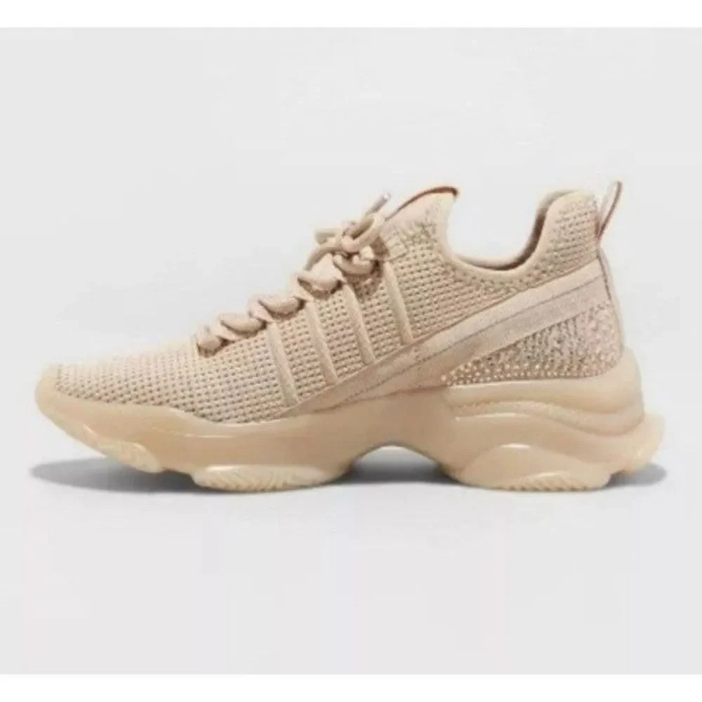 Ladies Nude Super cute Trendy Sneakers Blush Color sz 8.5